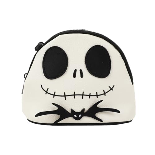 Nightmare Before Christmas Jack Skellington Character Head White 7.75" Dome Crossbody Bag2