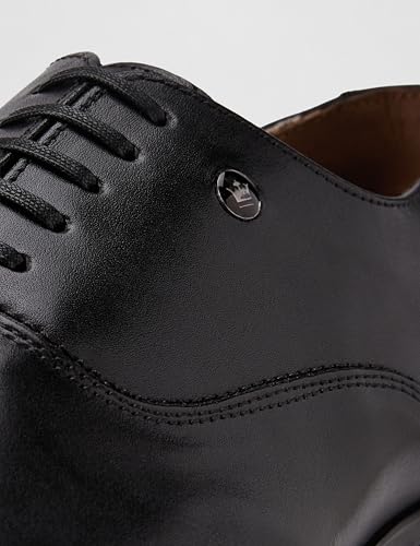 Image of Louis Philippe Men Premium Leather Breathable Lining Material Anti Slip with Heel TPR Sole Formal Oxford Shoes