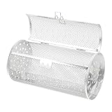 Rotatable Grilled Cage Air Fryer Oven Basket,360 Degree Heating Rotating Cages...