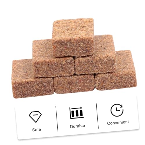 ifundom 1set Outdoor Combustion Supporting Blocks for Easy Campfire Lighting Lightweight Secure Burning Blocks for Camping Bbqs and Outdoor Cooking 50pcs