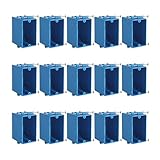 15 Pack 18 cu. in Single Gang New Work Electrical Outlet Box,New Work Box Electrical Box 1 Gang, PVC Electrical Junction Box Switch Box for Residential Commercial,Blue (18 Cu.ln-15 Pack)
