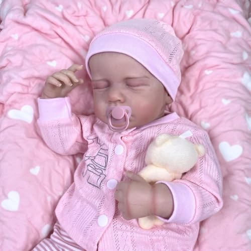 Muñeca Reborn Bebé Realística de 20 Pulgadas con Accesorios miniatura 3