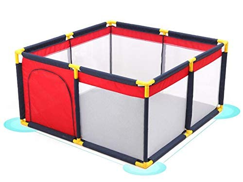 Image of BabyGo Fence Jumbo Size Ball Pit Structure Ball Pool For Kids Indoor And Outdoor(Balls Not Included)(101Cm X 101Cm X 64Cm) Sample, Multicolor, Ball Theme