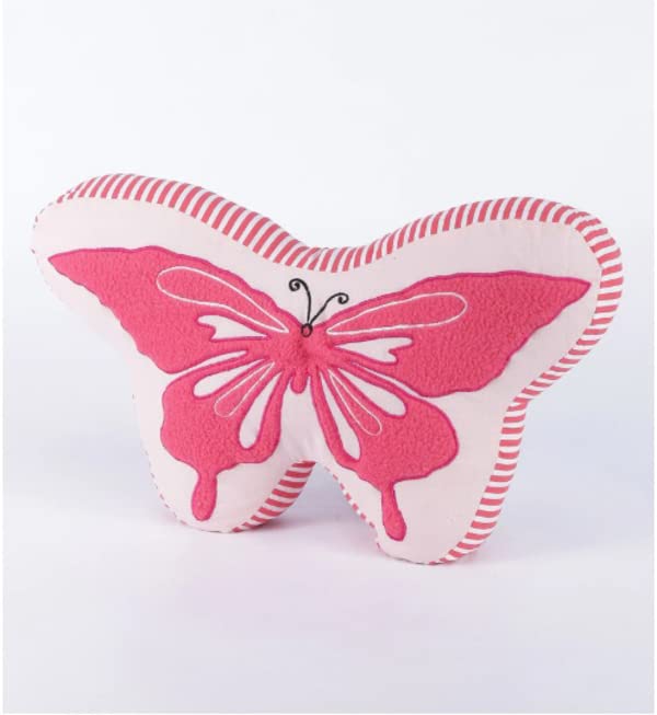 Oscar Home Embroidered Butterfly Shape Cushion Stuffed Super Soft Short Plush Toy Decorative Home Bed Living Room Car Chair Children Gift (15x9x2 Inches) (B07DX53RXQ) Amazon Price History, Amazon Price Tracker