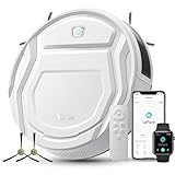 Lefant M210P Robot Aspirapolvere, Potenziamento Tappeto, Aspirazione 2200Pa, Ultrasottile 7.8cm Aspirapolvere Robot,Ideale Per Peli di Animali, Moquette, Pavimento Duro, App/WiFi/Alexa/Con Telecomando