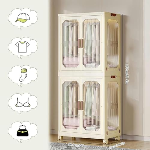 Perchero portátil de dormitorio mueble auxiliar plástico con ruedas 4