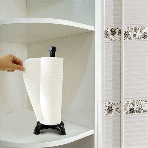 Portarrollos de cocina de diseño retro vertical para uso multifuncional 3