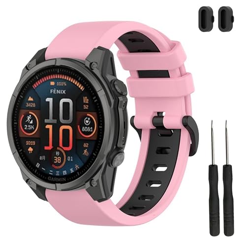 TopPerfekt 26mmoh Garmin Fenix 8 51mmΉ \tgVRrvoh Xgoh Instinct 3 50mm/Tactix 8 51mm/ Descent Mk1/Mk2X}[gEHb`p fB[X Y 