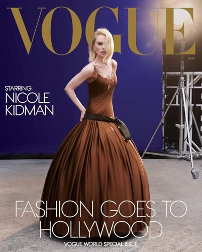 Vogue USA Magazine November 2025 : Fashion Goes to Hollywood (Random Cover) Free Magazine & Home Tote Bag
