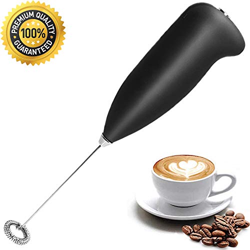 Milk Frother Handheld Battery Operated, Foam Maker, Matcha Whisk, Electric Wand Drink Mixer