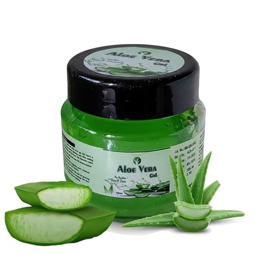 Image of VPGRASSY Natural Aloe Vera Gel - 100gm | Soothing & Hydrating Gel for Face, Hair & Skin | Pure Herbal Moisturizer for Men & Women | Paraben-Free