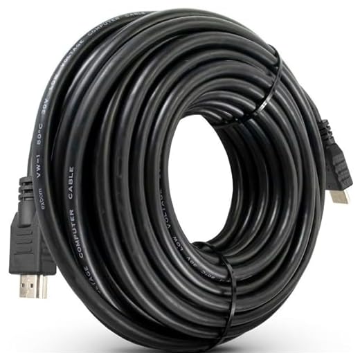 Cabo Hdmi 20m 20 metros 4k High Speed Blindado Resistente Pino Dourado