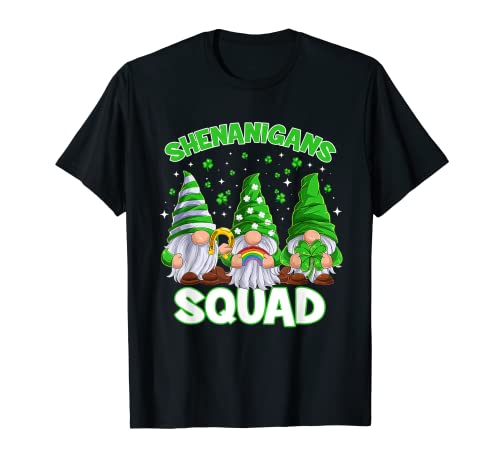 Shenanigans Squad Three Gnomes Truck Team St Patricks Day Camiseta