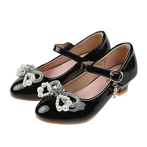 Baby Girls Soft Soled Pearl Rhinestone Shoes Bowknot Princess Wedding Dress Mary Jane Shoes Girls Booties2