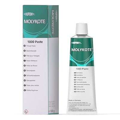 Molykote 1000 Paste 100 G، معجون زيوت التشحيم الصلب للمفاصل المعدنية المثبتة بمسامير مكافحة الاستيلاء على رابط الخيط السحابة مقاومة لدرجات الحرارة والضغوط العالية المقاومة الكيميائية لا الرصاص النيكل الحرة