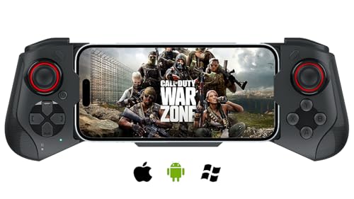MFi Wireless Game Controller, Megadream iOS Mobile Gamepad Joystick für Phone 13, 13 Mini, 13 Pro Max, 12, 12 Pro, Pro Max, XR, XS Max, 11 Pro, 11 Pro Max, Direct Play (Schwarz)