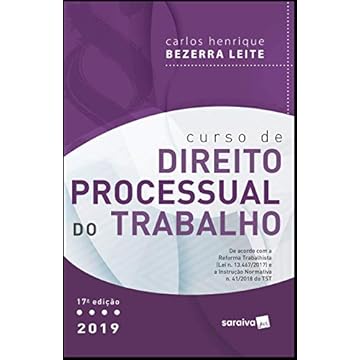 Capa do livro Curso de direito processual do trabalho - 17ª edição de 2019