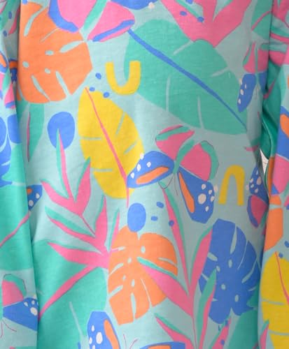 Image of Anthrilo Girls Pure Cotton Printed Pajama Set | Sleepwear | Sleepwear | Long Sleeve T-Shirt & Pajamas | Regular Wear | 0-14 Years