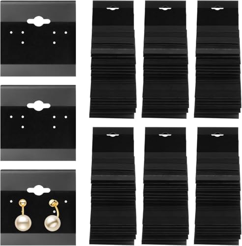 Image of DIY Crafts 200 Pieces Velvet Jewellery Earring Stud Display Holder Cards | Premium velvet jewellery display cards for organising and showcasing Earrings like Studs, Dangles and more