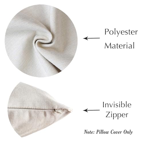 Pandicorn PP-348-18 Block Print Throw Pillow Covers 18X18 Inch Set Of 2 Vintage Floral Brown Outdoor Rustic Farmhouse Spring Fall Cottage Decorations Decorative Pillow Cases For Home Bed Living Room Couch Decor thumb #2