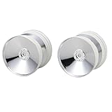 giga crusher kyosho 4955439793039 Paire de jantes pour roues giga crusher pleines couleur argent KYOSHO GGH001 SC. 1/8