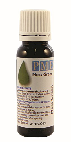 PME 100% Natural Food Colour Liquid - Moss Green (25ml)