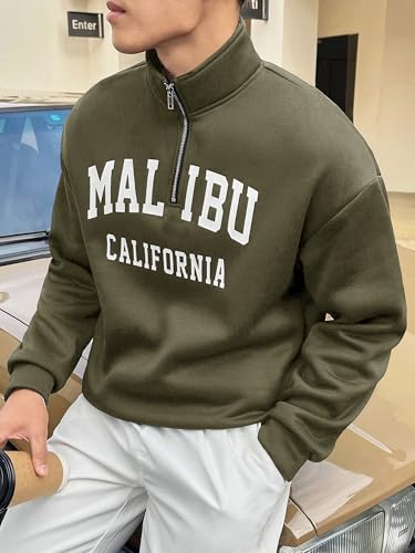 Image of Noble Monk Men's Baggy Fit Sweatshirt | Drop Shoulder Oversized Sweatshirt | Long Sleeve Zip with Collared Sweatshirts for Men's