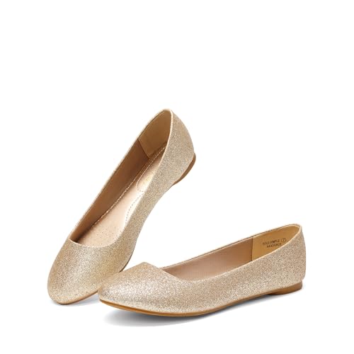 Image of DREAM PAIRS Women's Sole-Simple Ballerina Walking Flats Shoes