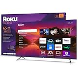 Roku Smart TV 2025 – 65-Inch Plus Series, Mini-LED TV – RokuTV with Enhanced Voice Remote – Flat Screen 4K QLED Television with Dolby Vision & Wi-Fi for Streaming Live Local News, Sports
