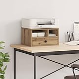 Matériau: Bois d'ingénierie Générique Support d\'imprimante Chêne Artisanal 40 x 32 x 24 cm,Appareils électroniques,Imprimantes, photocopieurs, scanners et fax,Accessoires pour imprimantes,Marron,7.89 KG,886029