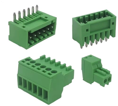 Conector de bloque de terminales de tornillo 15EDG de 2,54mm y 12 pines con aguja recta