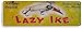 Tinworld Tin Sign Lazy IKE Fishing Lure Retro Rustic Fishing Fish Bait Tackle Marina Shop Cave B629
