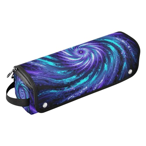 Bolso de viaje para herramientas de cabello con estera resistente al calor removible y organizador impermeable para planchas, rizadores y alisadores - colores morado, azul y negro