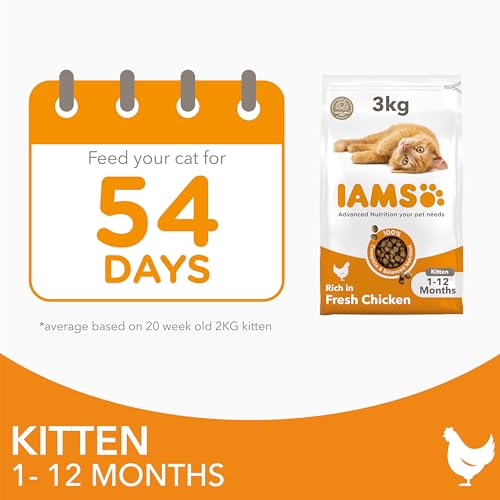IAMS for Vitality Dry Kitten Food with Fresh Chicken, 3 kg, Packaging may vary - Image 4