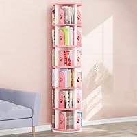 Amazon｜YVYKFZD 本棚 回転式本棚タワー、360° 回転ラック ブック