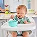 Munchkin® Gentle Dip™ Baby Spoons for Self Feeding and Baby Led Weaning, 3 Pack, Blue/Green