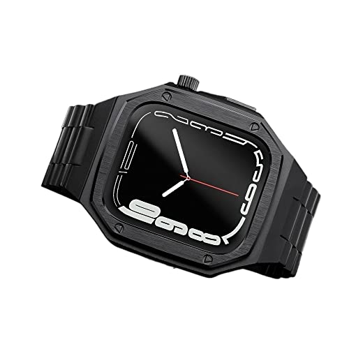CEKGDB ŐṼXeX|̎vP[X 40 41 44 45 ~[gP[XJo[ Apple watch4 5 6 7 SE v 3 r[YohXgbv(Black,40MM)
