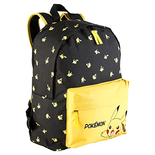Pokemon Mochila Escolar Americana Pikachu, Unisex Niños, Multicolor, Grande