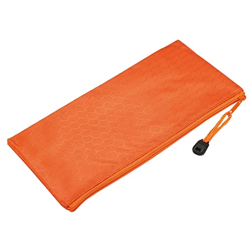 Pochette de rangement étanche A6 orange en lot de 10 PATIKIL pour vos documents de bureau