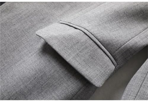 Women's Long Sleeve Blazer Slim Back Slit Jacket Casual Single Breasted Jacket4