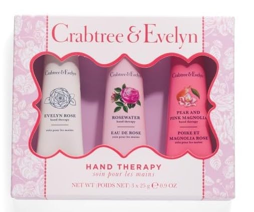 Crabtree & Evelyn Luxury Hand Therapy Collection (Evelyn Rose, Rosewater, Pear & Pink Magnoli)