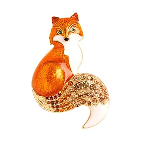 Benoon fox brooch Brooch Pin Fox Shape Men Women Cartoon Lapel Brooch Clothes Decor Unisex Brooch Birthday Gift Cover