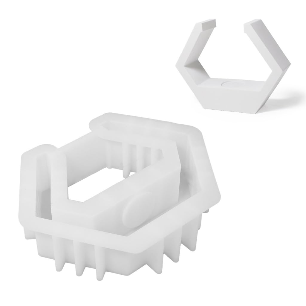 Qsvbeeqj Candlestick Mold Irregular Shape Holder Silicone Mold For Holder Ornament Epoxy Resin Silicone Molds