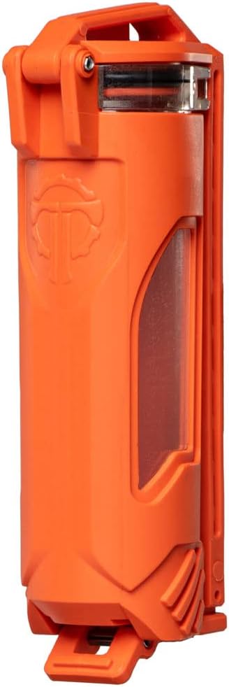Thyrm CellVault-21 Rechargeable Battery Storage Case, Waterproof, for 21700 Batteries for premium tactical flashlights, Made in USA (Urban Grey)
