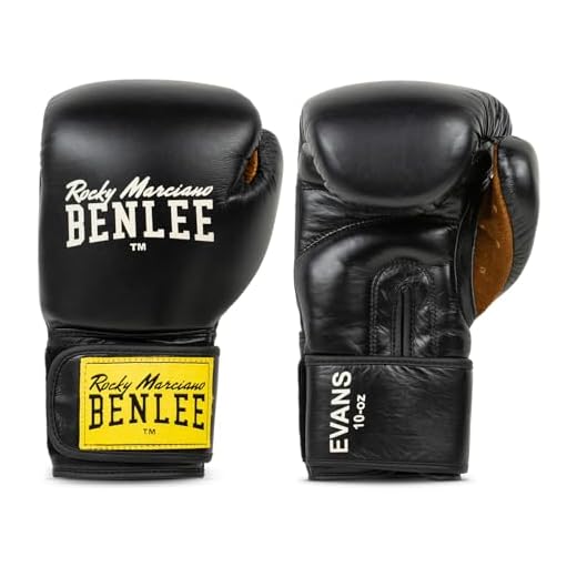 BENLEE Rocky Marciano Evans Boxhandschuhe, Black, 18 oz