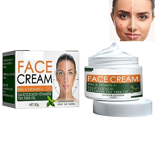 Crema Facial Hidratación Antiacne,Crema Facial Acné Reparar,Crema Reducir los Puntos Negros,Crema Aclarante para el Rostro,Crema Anti-acné Aclarante Facial,Crema Facial Blanqueadora Antiacne,30G