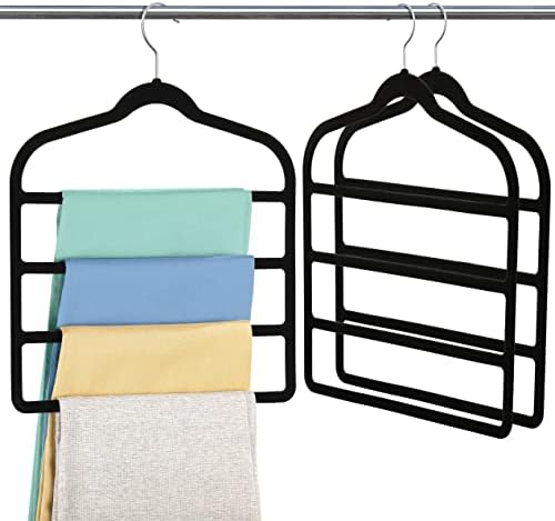 Velvet Pant Clothes Hanger Space Saving Non Slip Shorts Hanger, M...