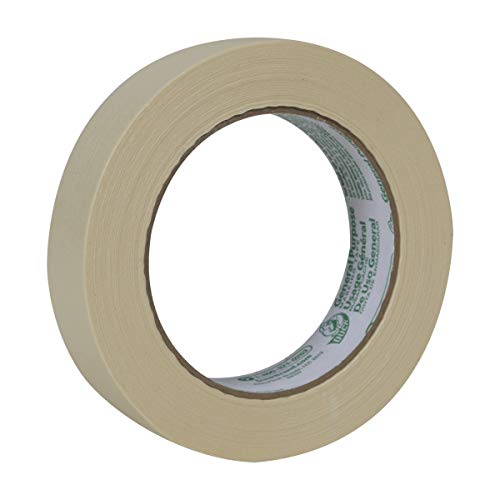 Duck Brand General Purpose Masking Tape, 0.94 Inches by 60 Yards, Beige, 36 Rolls per Pack (286655)