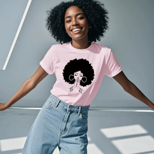 Image of Black History Shirts Black Graphic tees for Men and Women, Magic Fashion Afro American Natural Hair Vintage Melanin T-Shirts