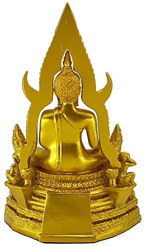 Estatua Buda Chinnaraj Tailandés 8" Dorado miniatura 4